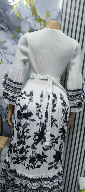 Classic Miyaki Gown With Floral Design
