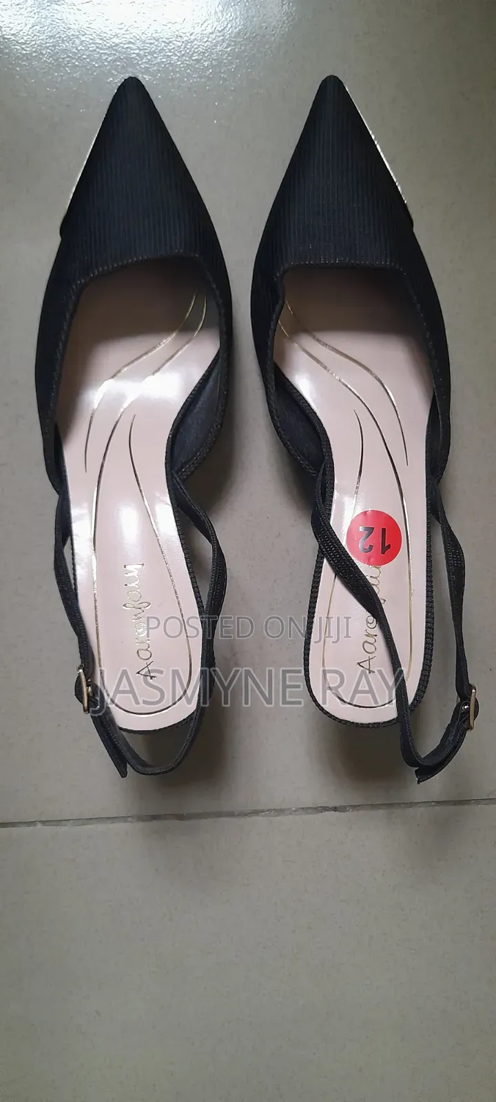 Stylish Black Aaronfaiy Heels Size 42