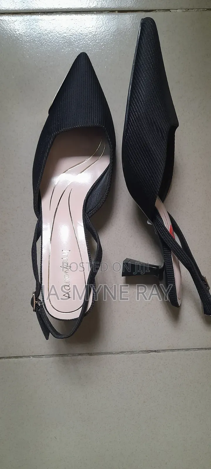Stylish Black Aaronfaiy Heels Size 42