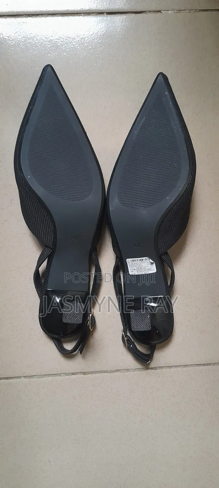 Stylish Black Aaronfaiy Heels Size 42