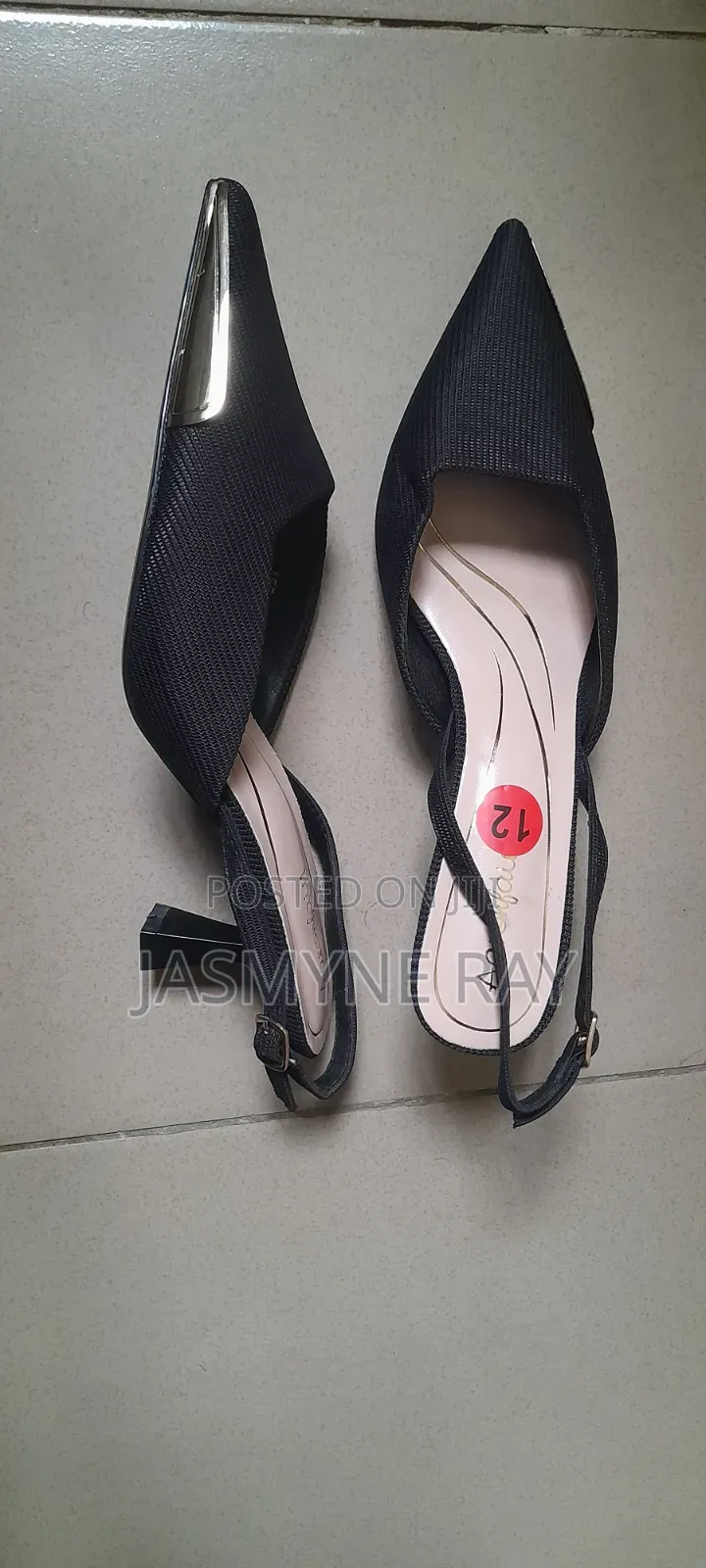 Stylish Black Aaronfaiy Heels Size 42