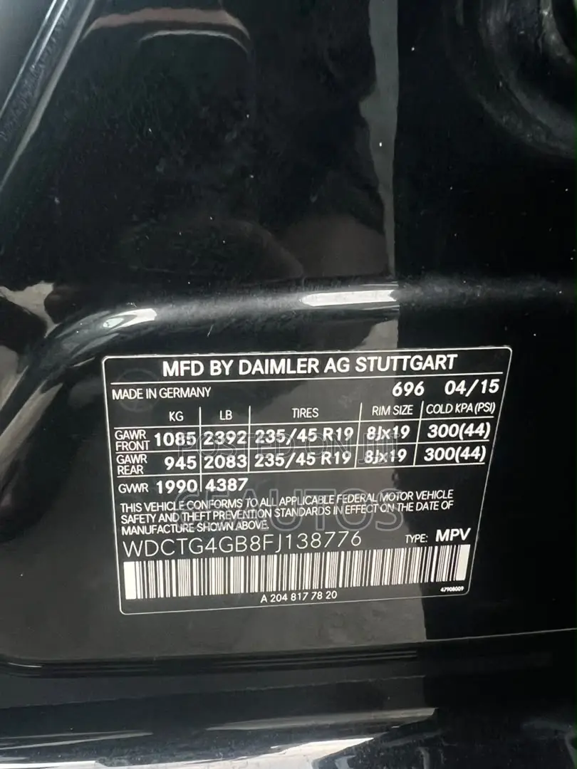 Mercedes-Benz GLA 250 2015 Black
