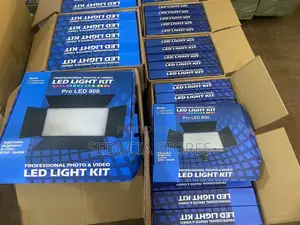 Led 800 Pro Light Kit With Tripod Stand, 2 Batteries, Adapter Charger