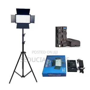 Led 800 Pro Light Kit With Tripod Stand, 2 Batteries, Adapter Charger
