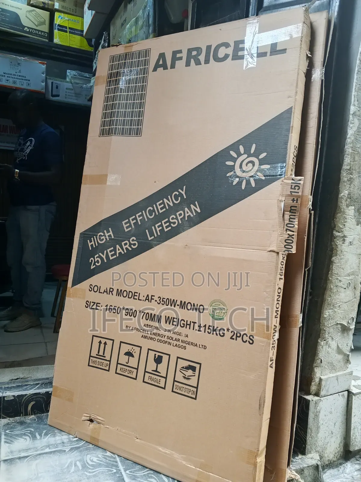 350w Africell Solar Panel Monocrystalline