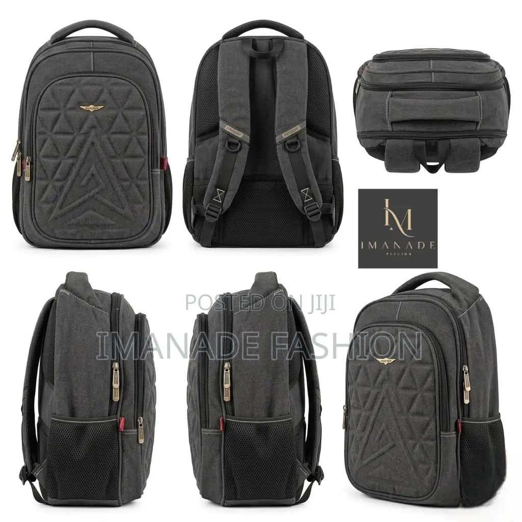 Kilopower Canvas Backpack – Charcoal Grey