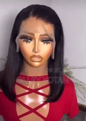 100% Human Hair Full Frontal Bob Wig