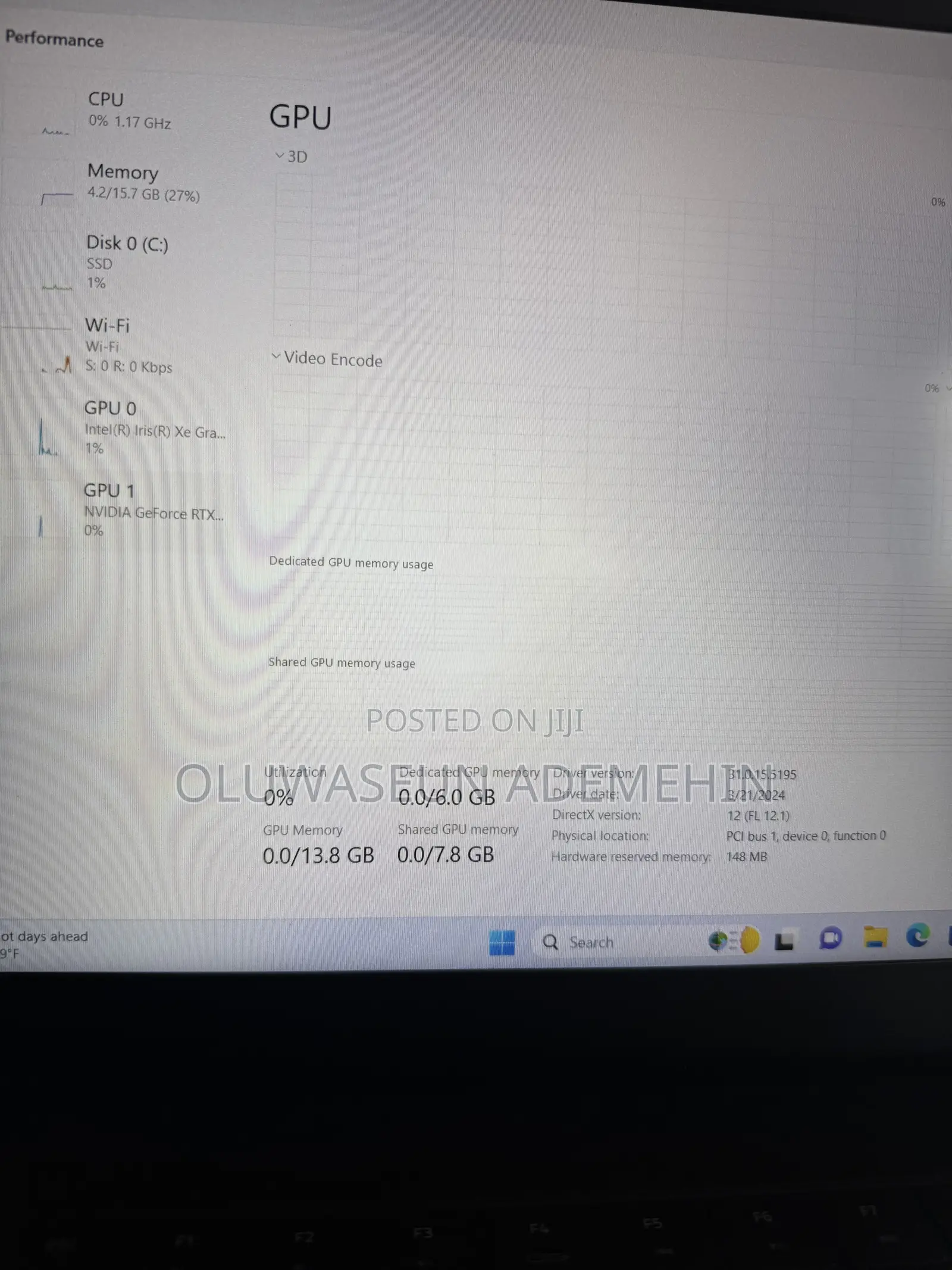 Laptop Razer Blade 16GB Intel SSD 1T