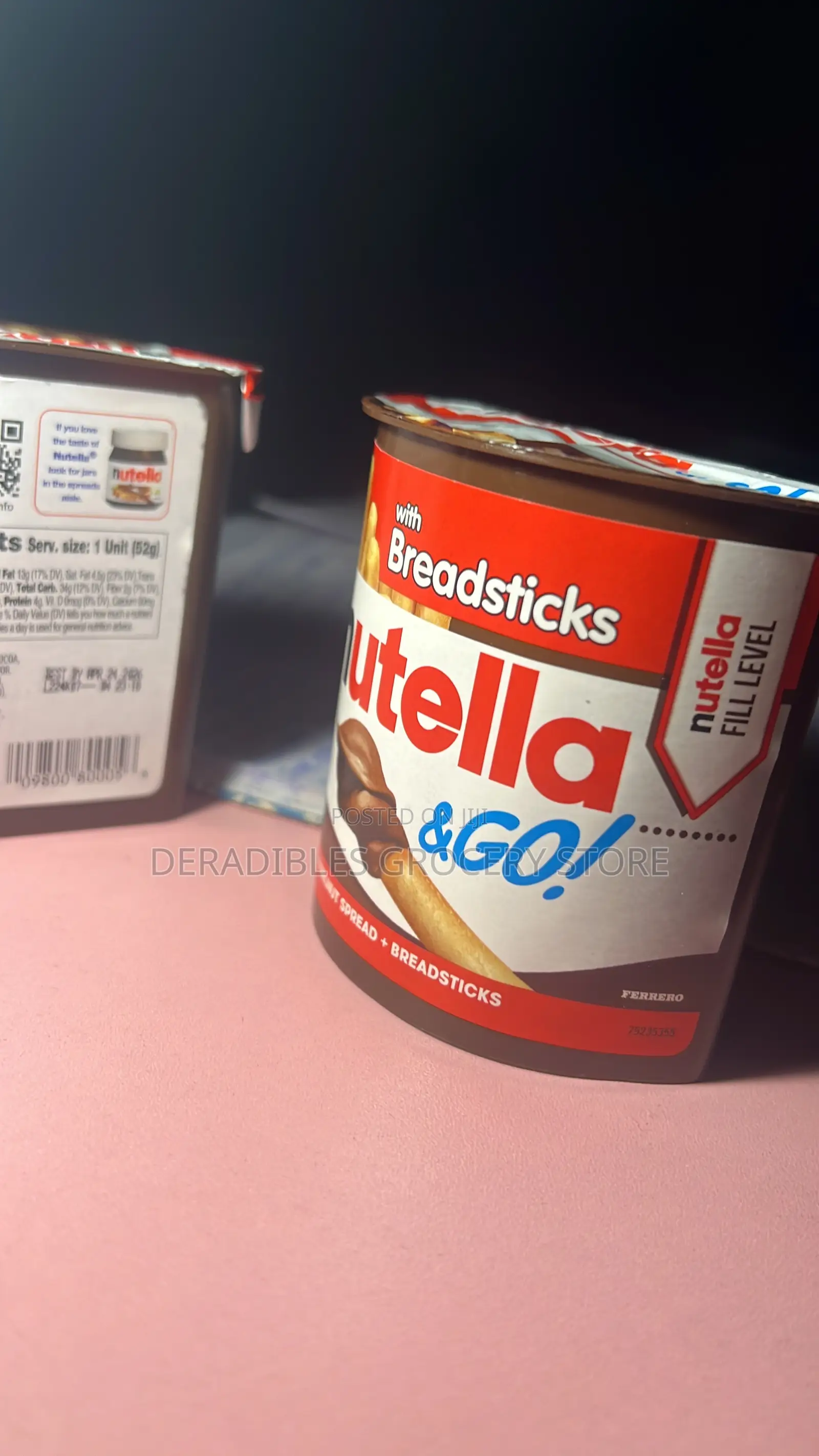 Nutella and Go Breadsticks