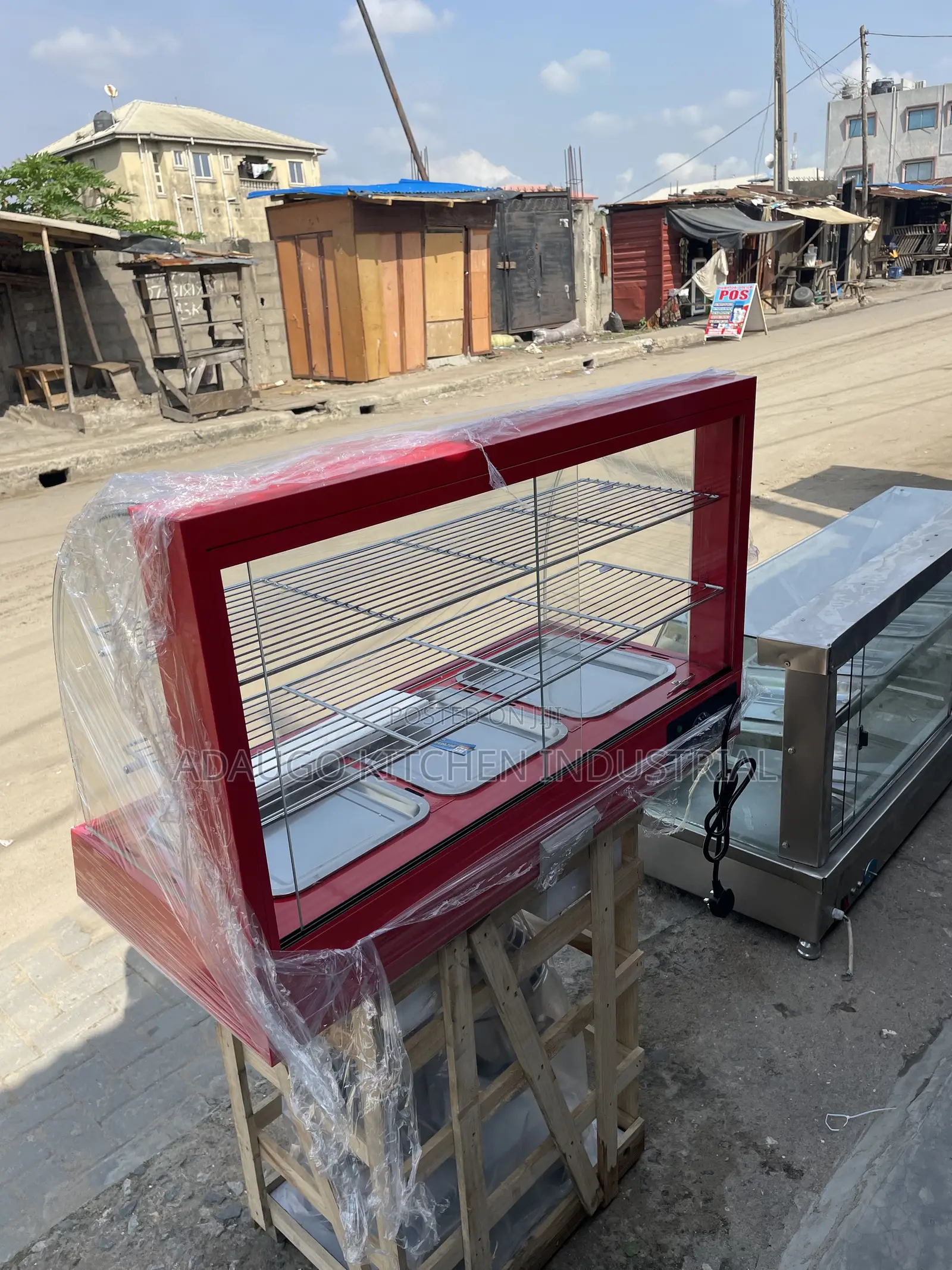 3 Plate Red Snacks Warmer