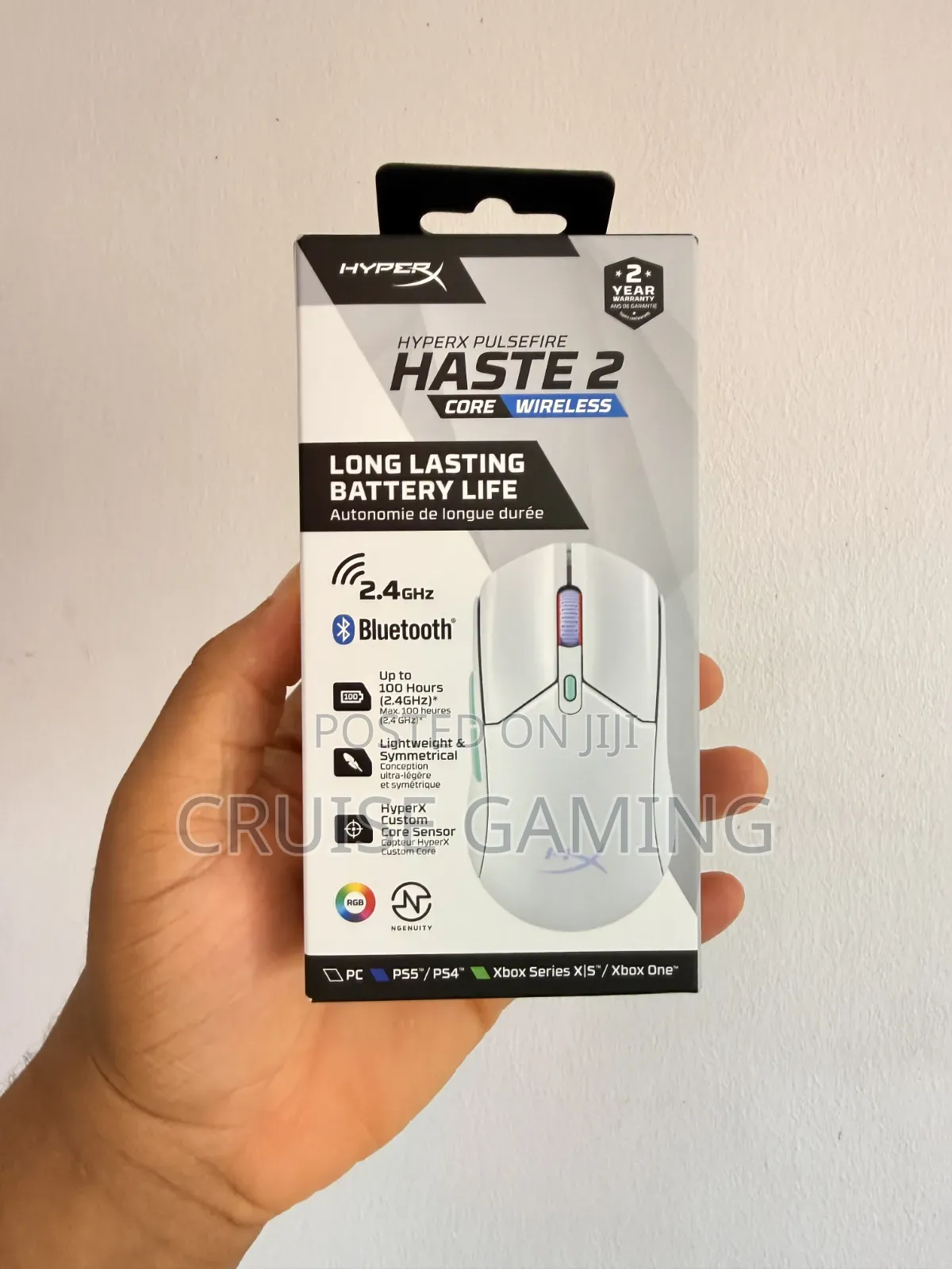 Hyperx Pulsefire Haste 2 Core RGB Wireless Gaming Mouse