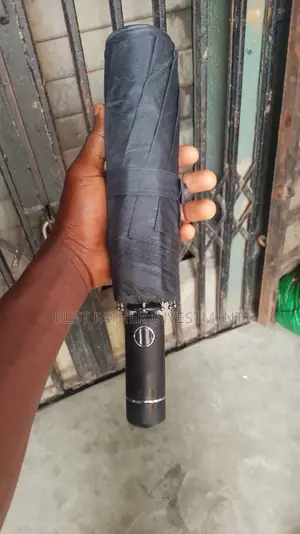 Portable and Foldable Durable Black Umbrella