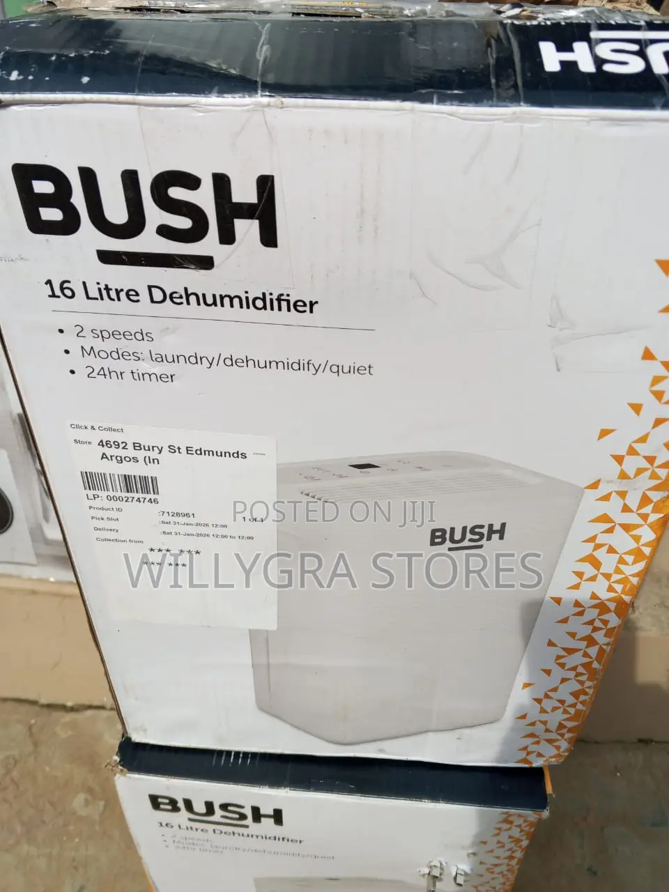 Bush Powerful 16l Dehumidifier