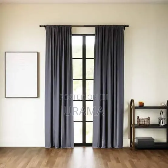 Ready-Made Cotton Window Curtains _6 Yards, 100% Cotton Curtains.