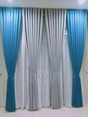 Ready-Made Cotton Window Curtains _6 Yards, 100% Cotton Curtains.