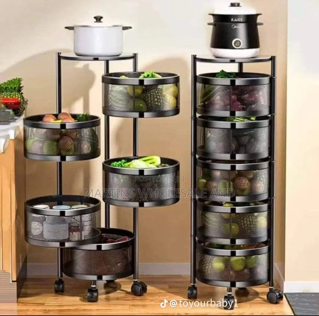 Are Generic 5-Tier Rotatable Kitchen Storage Trolleys