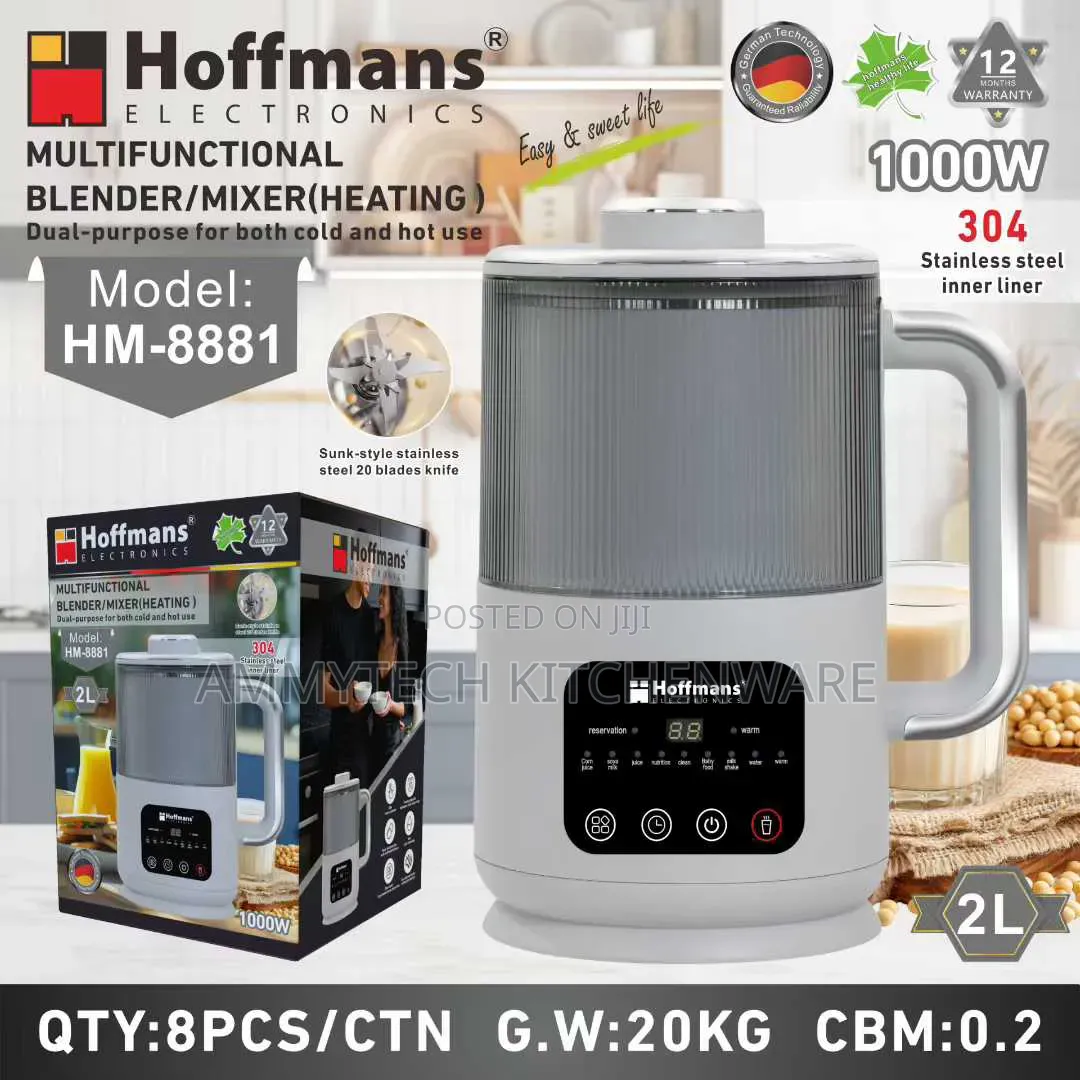 2l Hoffman Multifunctional Blender/Mixer(Heating)