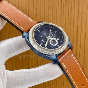 Fossil Quality Luxury Men Chain Strap Wristwatch