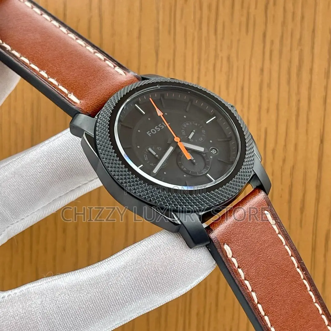 Fossil Quality Luxury Men Chain Strap Wristwatch