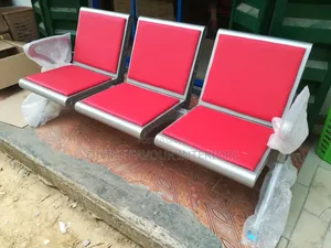 Heavy-Duty Reception Waiting Chair - Red