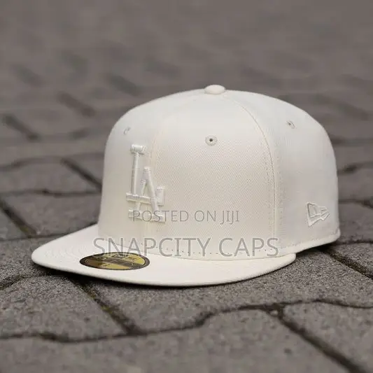 La Plain White Fitted Cap