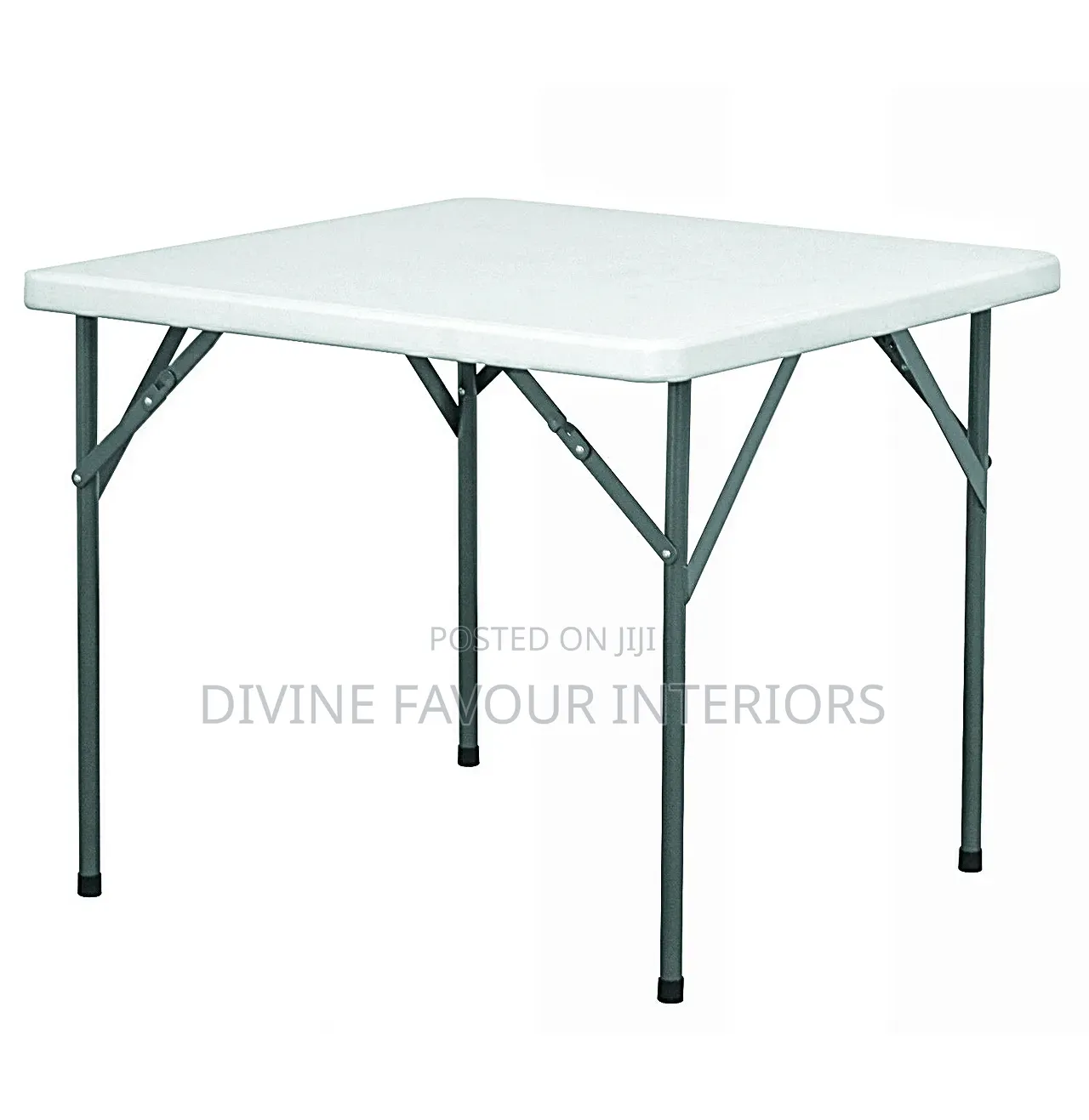 Outdoor Plastic Square Folding Table - 4ft