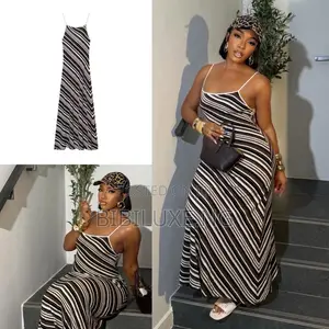 Zr Rustic Striped Maxi Dress