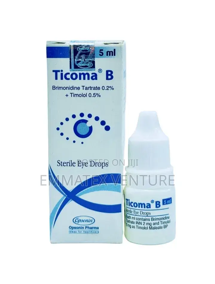 Ticoma B Eye Drop (Brimonidine + Timolol) X5ml