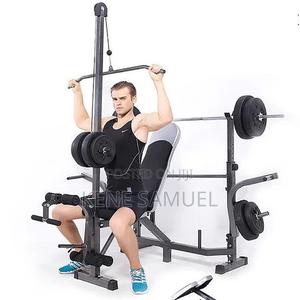 Bench Press With Lat Pull 50kg Barbell