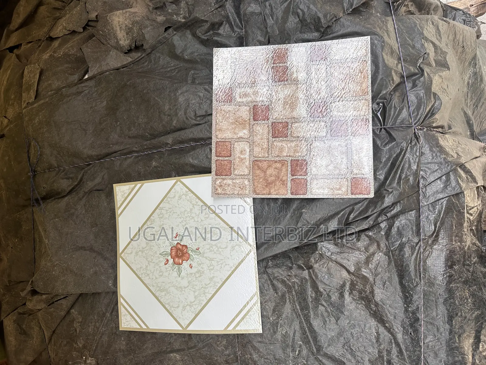 Marbled Design Rubber Tiles