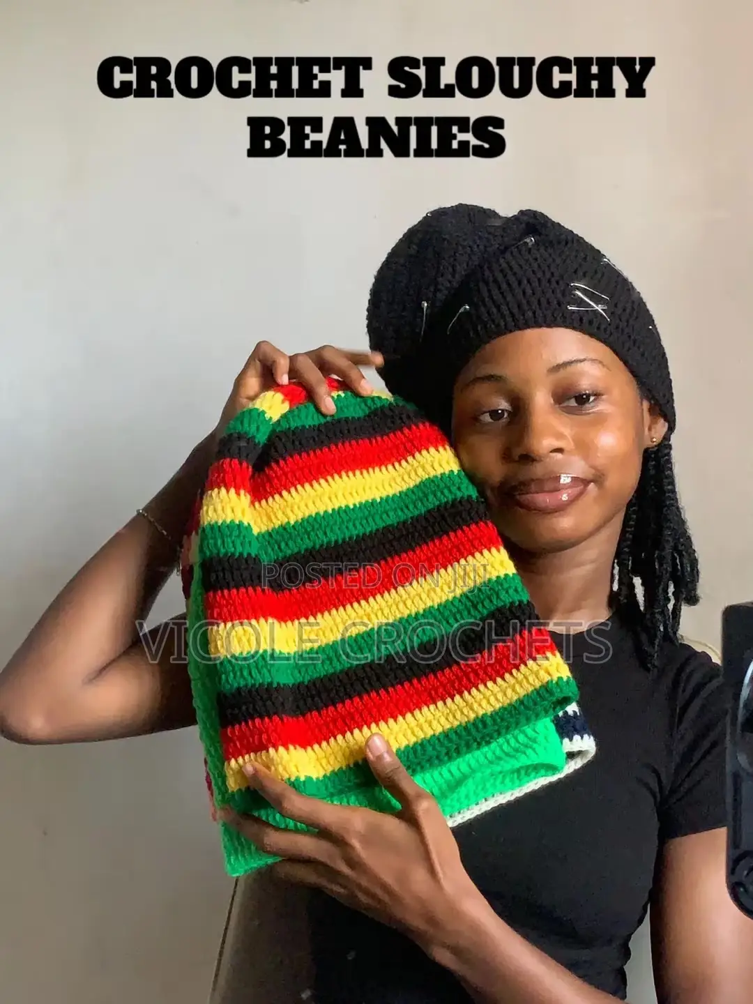 Crochet Slouch Beanies