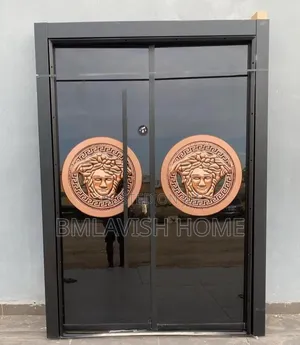5ft Luxury Turkish Security Door Gold Versace