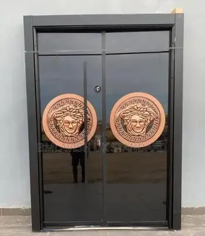 5ft Luxury Turkish Security Door Gold Versace