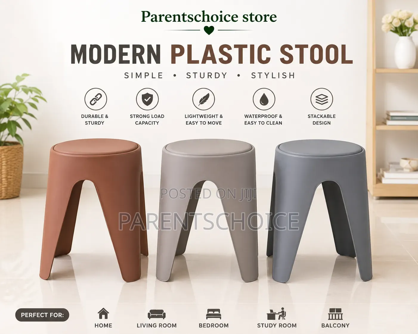 Modern Plastic Stool