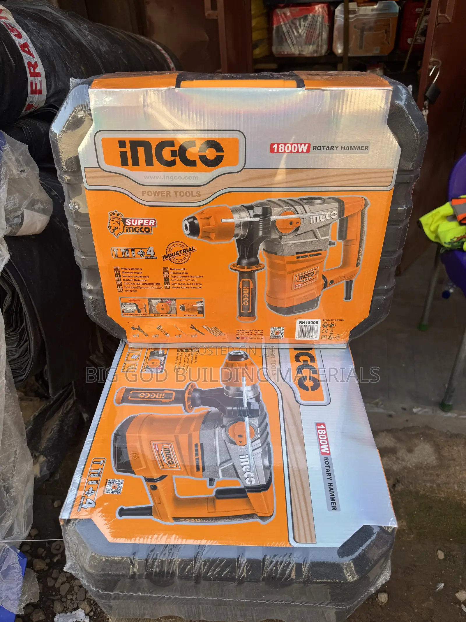 Ingco Rotary Hammer 1800w, 36m