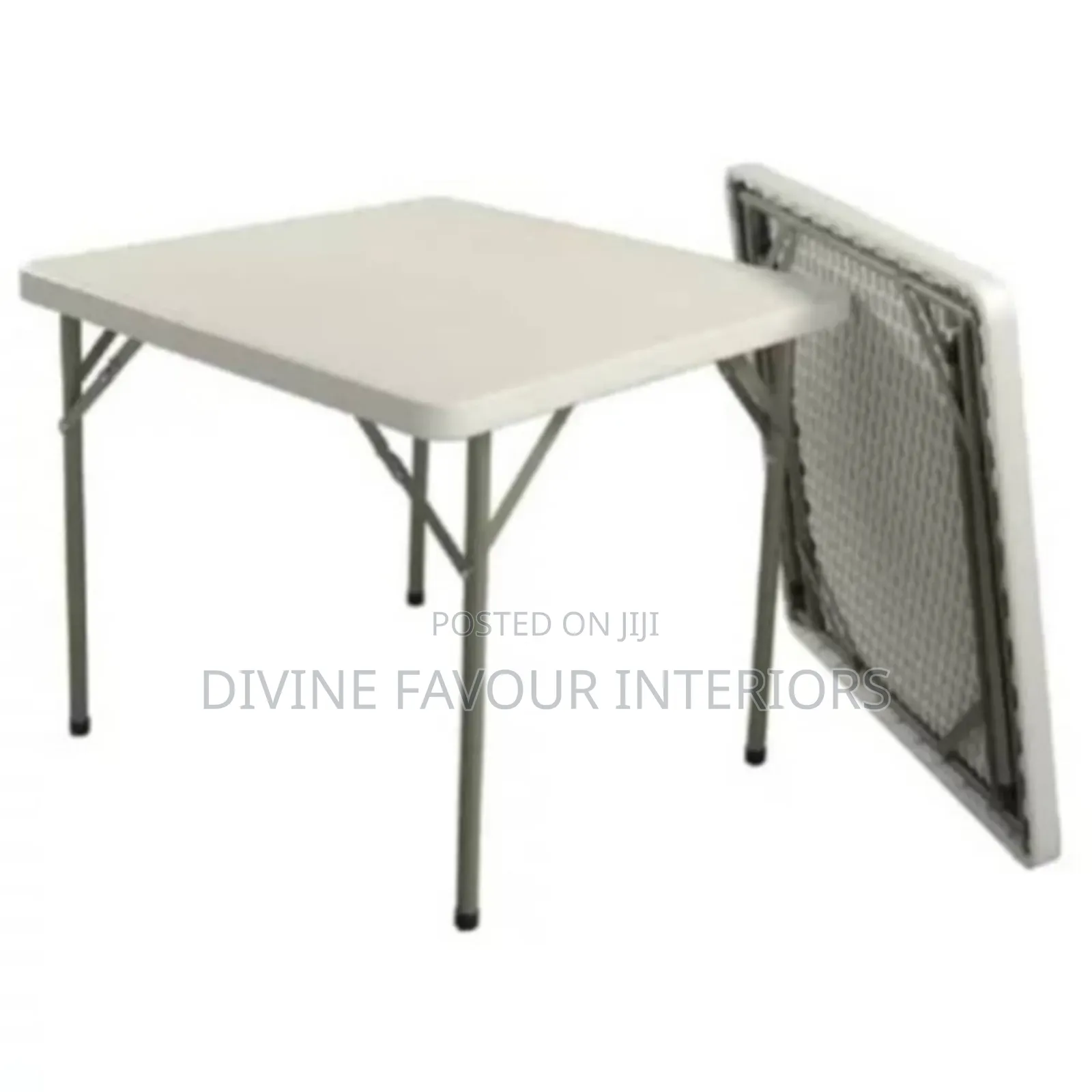 Outdoor Plastic Square Folding Table - 4ft