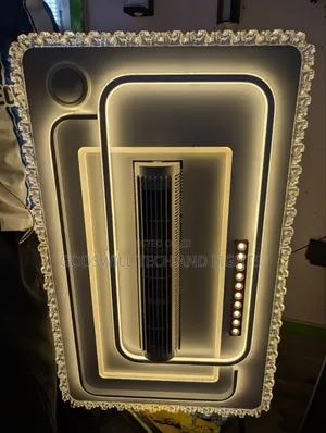 Crystal Chandelier With Bladeless Fan