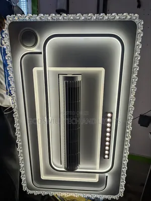 Crystal Chandelier With Bladeless Fan