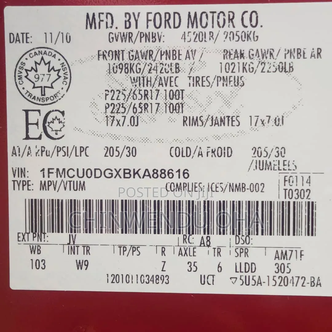Ford Escape 2011 Red