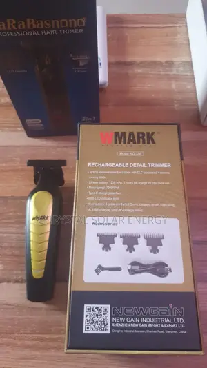 Wireless Wmark Portable Clipper With Dual Type-C Charger Input Stand