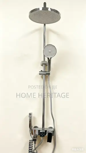Chrome Surface Wall Mounted Standing Shower-Durable Stylish Bathroom