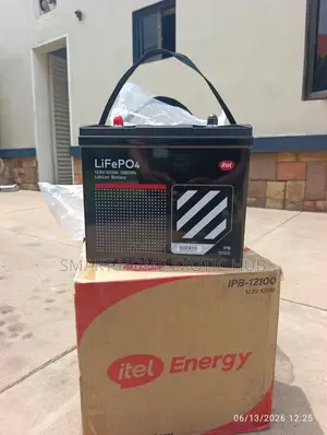 Itel Lifepo4 1280w 100ah Lithium Battery With Bluetooth