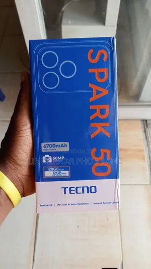 New Tecno Spark 50 128 GB Black