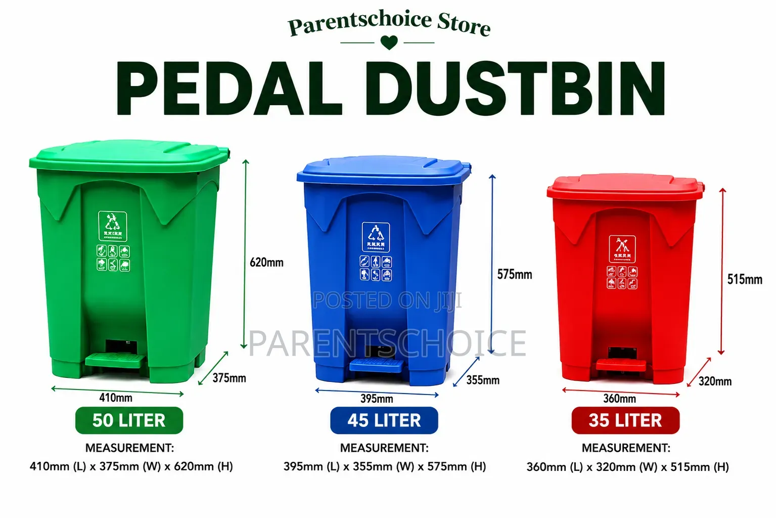 Pedal Dustbin- 35l/45l/50l