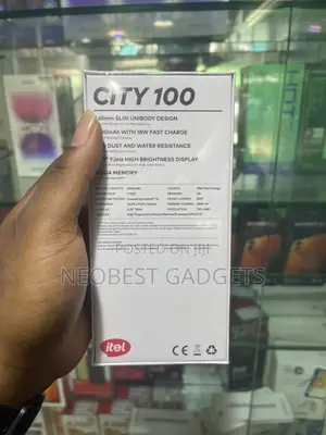 New Itel City 100 128 GB Black