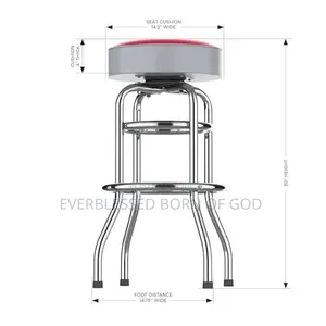 Leather Seat Bar Stool