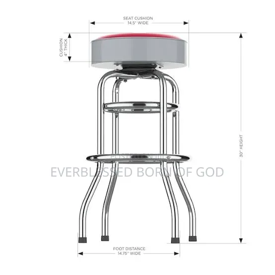 Leather Seat Bar Stool