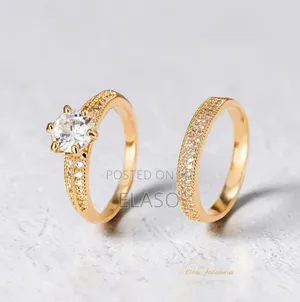 Luxury Zirconia Eternity Band Ring 2pcs/Set