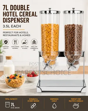 Hotel Cereal Dispenser- Single 3.5l /Double 7