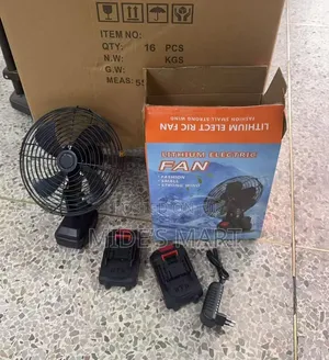 Rechargeable 48v Lithium Electric Fan With 2 Batteries